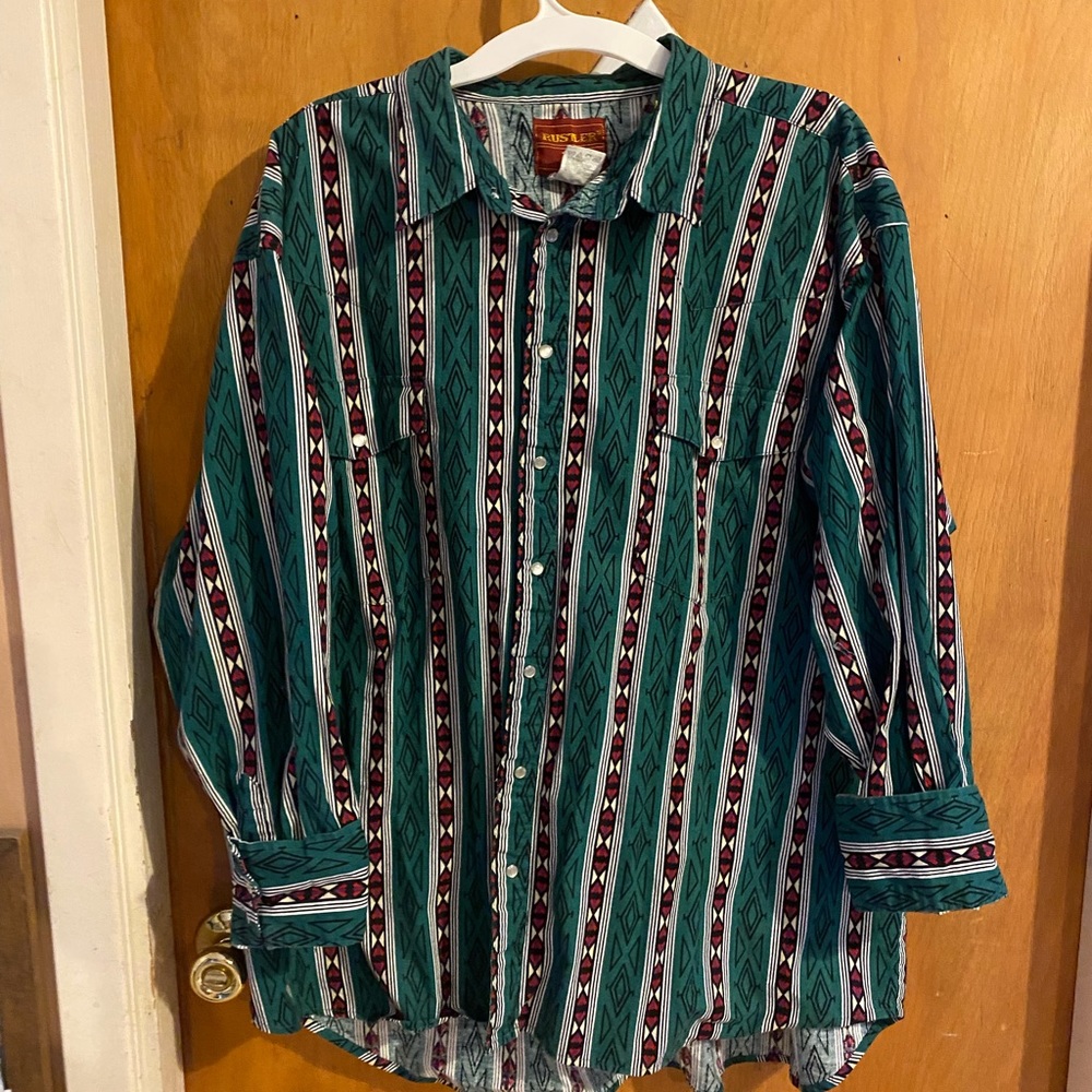 Vintage Wrangler Pearl snap